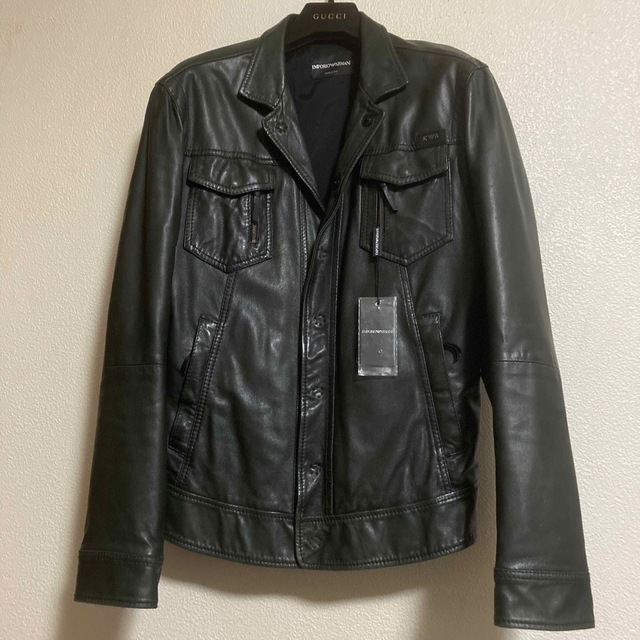 エンポリオアルマーニ レザージャケット 革ジャン 未使用 タグ付き