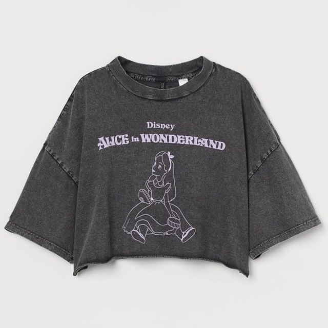 H&M(エイチアンドエム)のH&M プリントクロップドTシャツ レディースのトップス(Tシャツ(半袖/袖なし))の商品写真