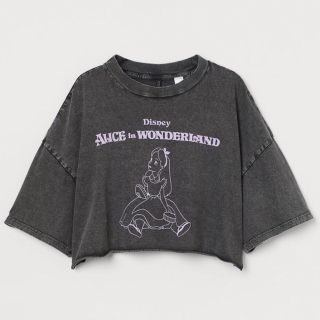 エイチアンドエム(H&M)のH&M プリントクロップドTシャツ(Tシャツ(半袖/袖なし))