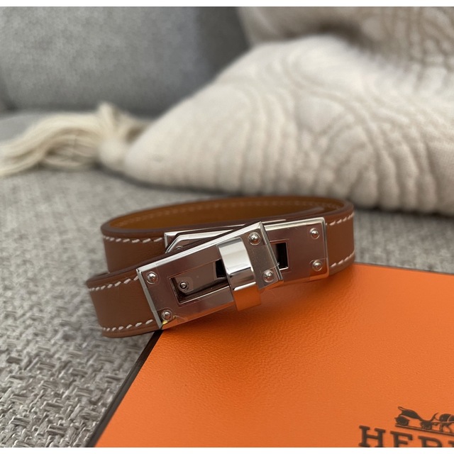 納得できる割引 HERMES - Hermes レザーブレスレット ドゥブルトゥール