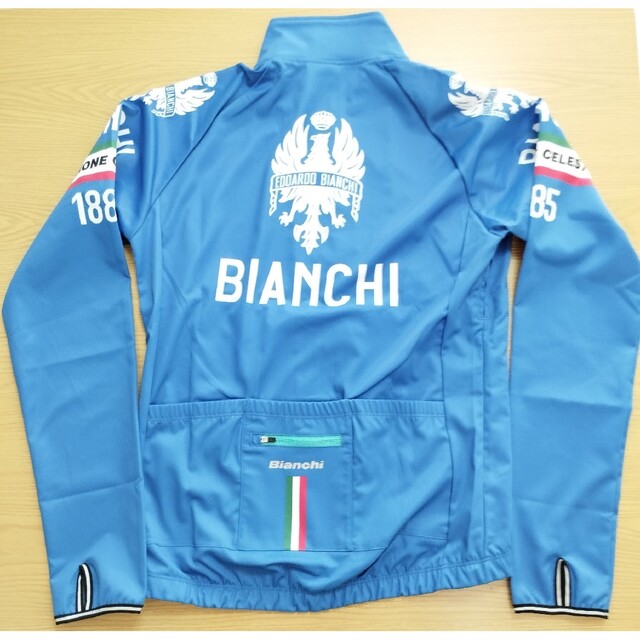 Bianchi 防寒 撥水 イーグル フラッシュ ウインド ジャケット L 青