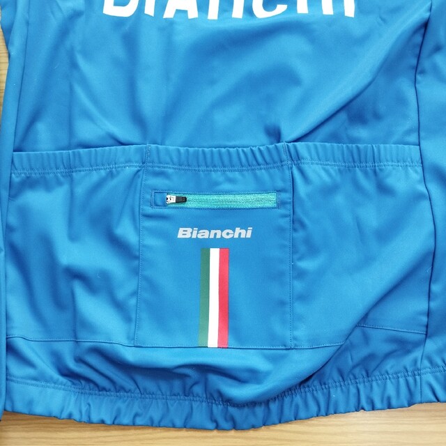 Bianchi 防寒 撥水 イーグル フラッシュ ウインド ジャケット L 青