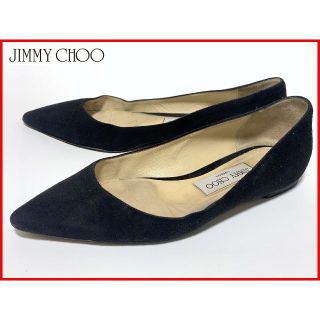 ジミーチュウ(JIMMY CHOO)のJIMMY CHOO ジミーチュウ 34.5≒2１.5cm パンプス 黒 D3(ハイヒール/パンプス)