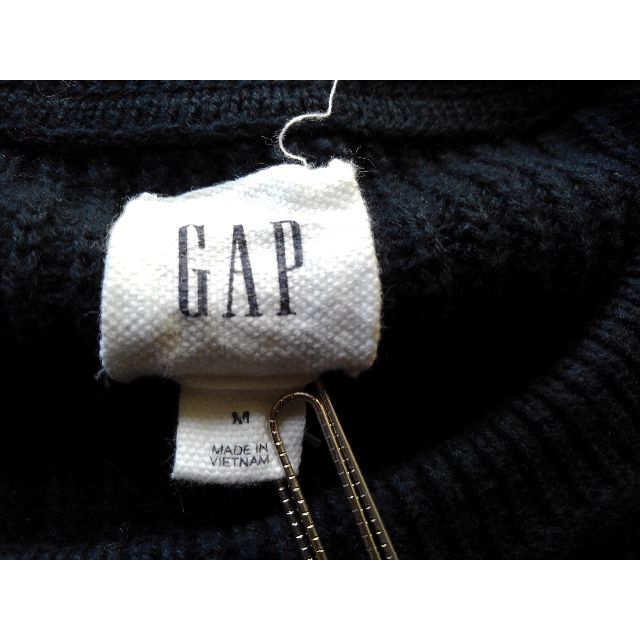 GAP(ギャップ)の946z 【秋冬に最適】 ギャップ 古着 ニット セーター Ⅿ ボーダー編み メンズのトップス(ニット/セーター)の商品写真