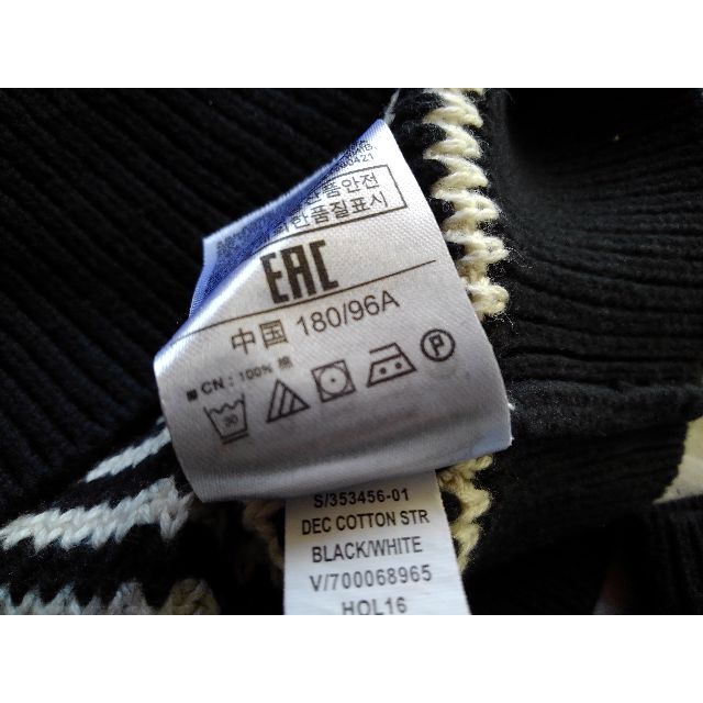 GAP(ギャップ)の946z 【秋冬に最適】 ギャップ 古着 ニット セーター Ⅿ ボーダー編み メンズのトップス(ニット/セーター)の商品写真