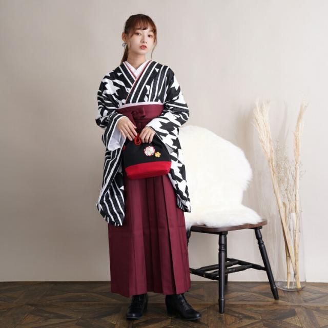 返品?交換対象商品】 2尺袖着物 袴 リサイクル USED 謝恩会 卒業式
