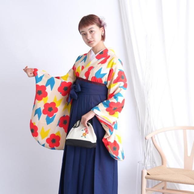 2尺袖着物 袴 2点セット 袴91cm(身長153 - 158cm) 袴セット 卒業式