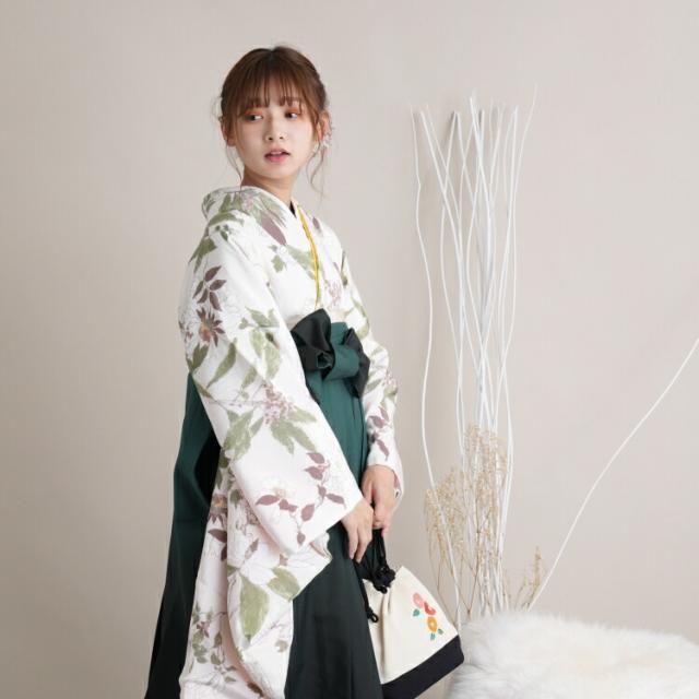 2尺袖着物 袴 2点セット 袴91cm(身長153-158cm) 袴セット 卒業式