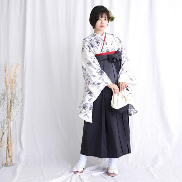 2尺袖着物 袴 2点セット 袴91cm(身長153-158cm) 袴セット 卒業式