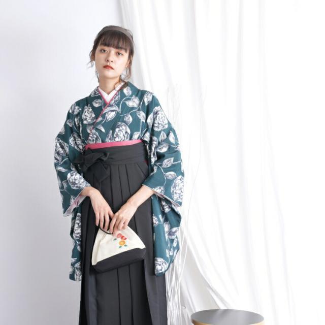 2尺袖着物 袴 2点セット 袴91cm(身長153-158cm) 袴セット 卒業式
