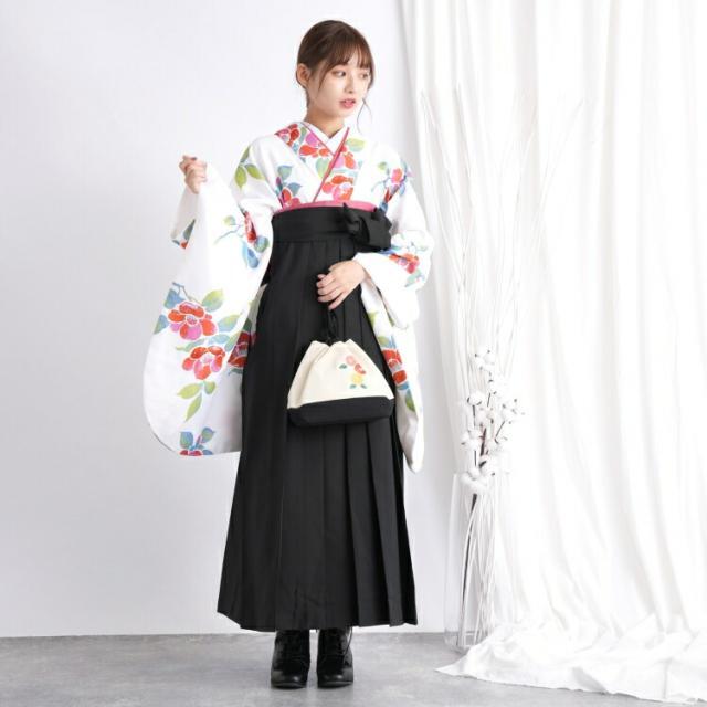 2尺袖着物 袴 2点セット 袴91cm(身長153-158cm) 袴セット 卒業式