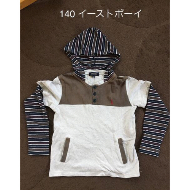 EASTBOY(イーストボーイ)の140 イーストボーイ　フード付ロンT Tシャツ キッズ/ベビー/マタニティのキッズ服女の子用(90cm~)(Tシャツ/カットソー)の商品写真