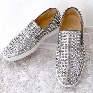 クリスチャンルブタン(Christian Louboutin)のクリスチャンルブタン　スパイクスタッズ　スリッポン　スニーカー　極美品(スニーカー)