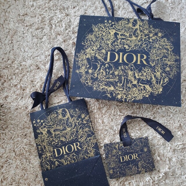 【未使用美品】Dior ショッパー　ホリデー　限定　2022 | フリマアプリ ラクマ