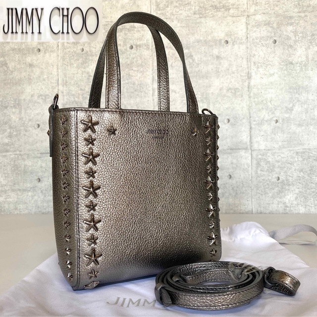 人気定番の JIMMY CHOO - 【未使用級】JIMMY CHOO MINI PEGASI 2WAY