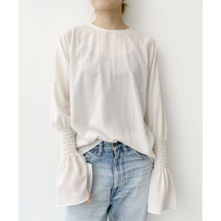 アパルトモンドゥーズィエムクラス(L'Appartement DEUXIEME CLASSE)のらむ様専用：アパルトモン：Shirring Blouse(シャツ/ブラウス(長袖/七分))