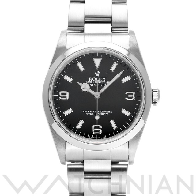 今年の新作から定番まで! 中古 - ROLEX ロレックス 腕時計 メンズ ブラック U番(1997年頃製造) 14270 ROLEX 腕時計(アナログ)