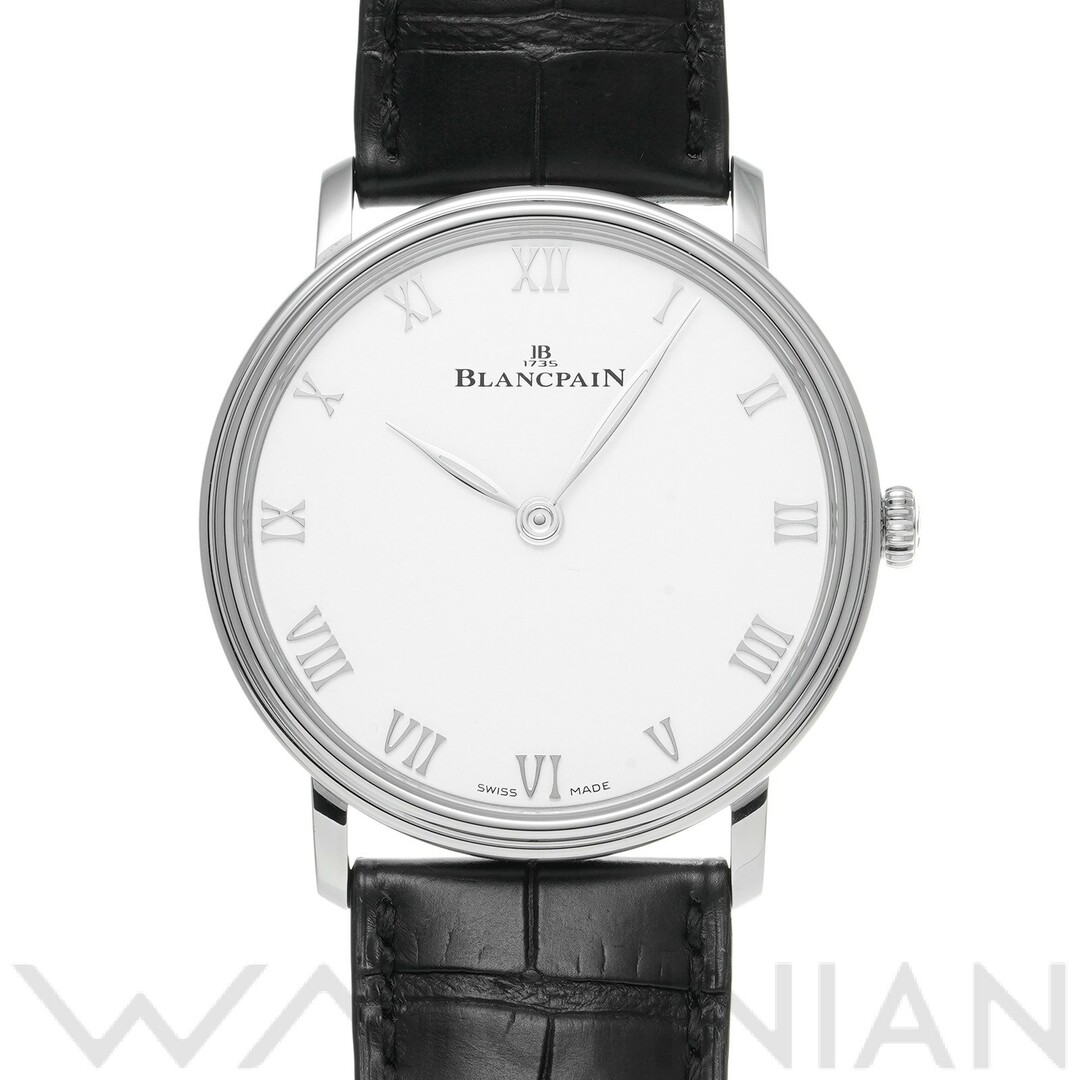 BLANCPAIN - 中古 ブランパン Blancpain 6605 1127 55B ホワイト メンズ 腕時計