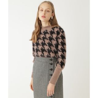 ジルスチュアート(JILLSTUART)の【美品】JILLSTUART  マーシャハウンドトゥースニット(ニット/セーター)