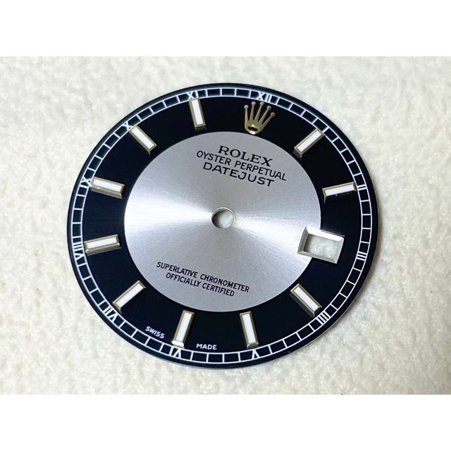 きれい 希少 美品 ロレックス デイトジャスト36 トリチウム シルバー