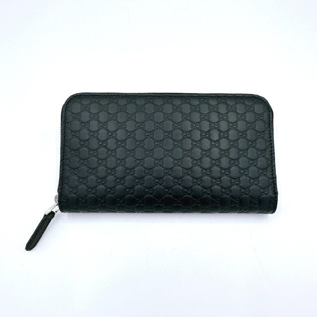 極美品】グッチ GUCCI グッチシママイクロGG ラウンドファスナー 長