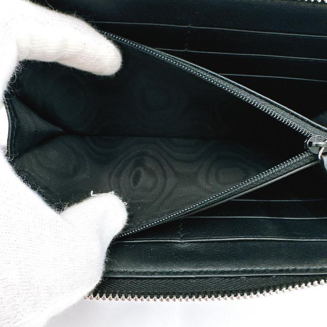 極美品】グッチ GUCCI グッチシママイクロGG ラウンドファスナー 長