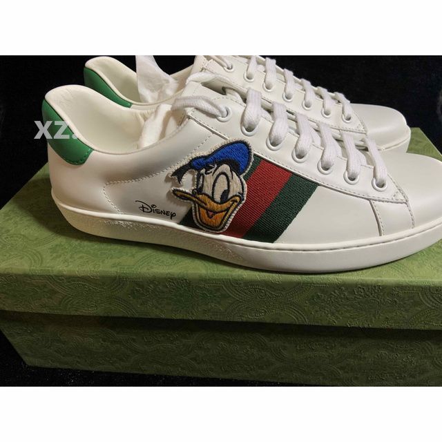 即日発送】 27.5 新品 GUCCI×DISNEY ドナルド ×ディズニー スニーカー