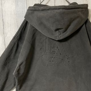 XLARGE エクストララージ パーカー L 刺繍ロゴ バックロゴ ダメージ