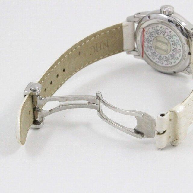 NHC ヌーベルオルロジュリーカラブレーゼ Fl'Ora ローズ クォーツ レディース 腕時計 純正革ベルト