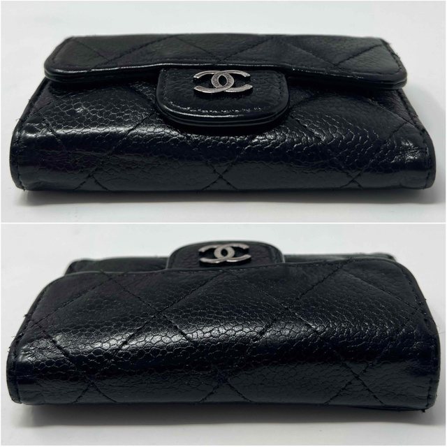 CHANEL シャネル マトラッセ キャビアスキン 6連キーケース ポケット