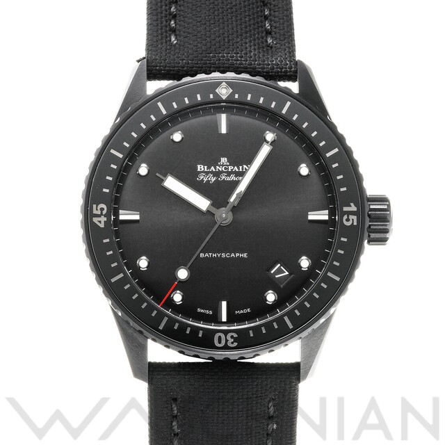 BLANCPAIN - 中古 ブランパン Blancpain 5000 0130 B52A ブラック メンズ 腕時計