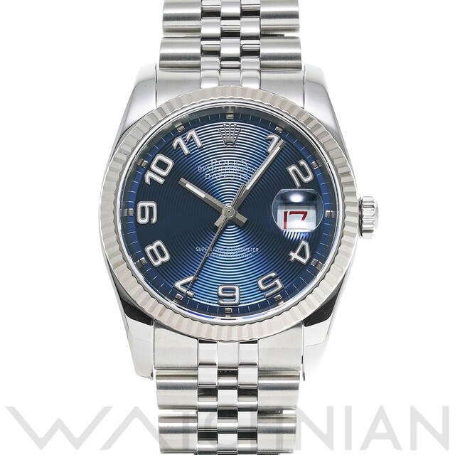 ROLEX - 中古 ロレックス ROLEX 116234 D番(2005年頃製造) ブルーコンセントリック メンズ 腕時計