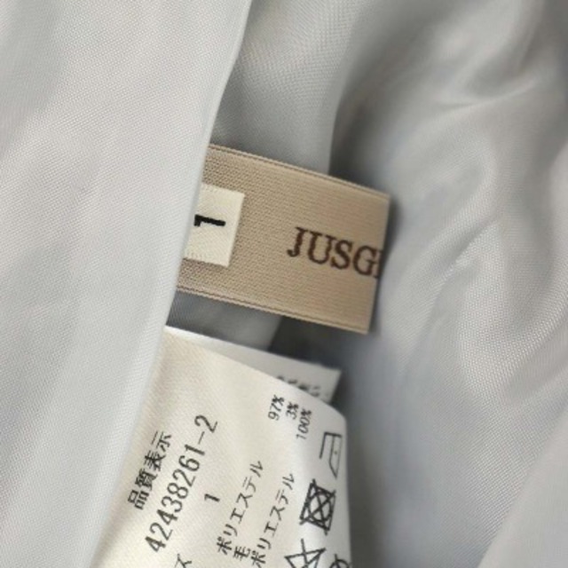 JUSGLITTY(ジャスグリッティー)のジャスグリッティー 22AW パール付きツイードミニスカート 台形 ラップ風 1 レディースのスカート(ミニスカート)の商品写真