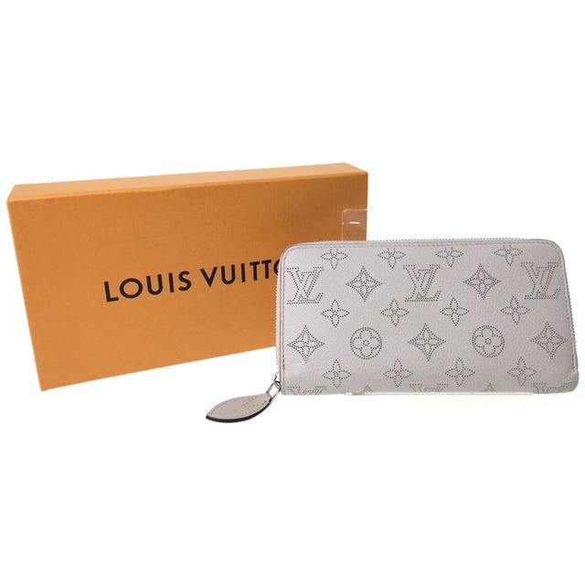 ▼▼LOUIS VUITTON ルイヴィトン ラウンドファスナー 長財布 モノグラム マヒナ M68670 ライトグレー