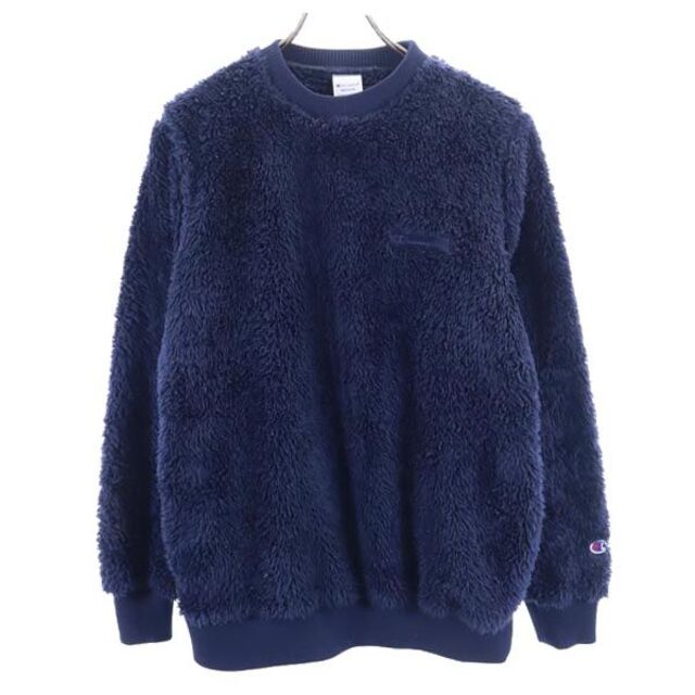 チャンピオン ボアフリース プルオーバー M ネイビー Champion 長袖トレーナー メンズ 【中古】 【230130】 | フリマアプリ ラクマ
