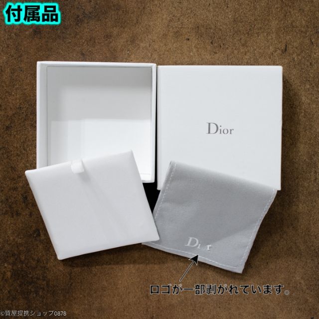 Christian Dior(クリスチャンディオール)のディオール：”D“ロゴ＆オープンハートチャーム付きネックレス7.81g43cm レディースのアクセサリー(ネックレス)の商品写真