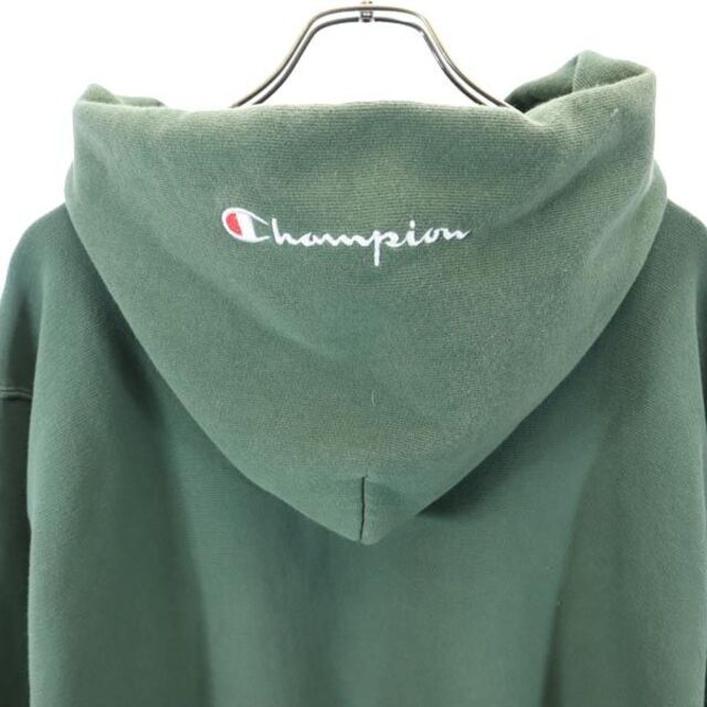 チャンピオン リバースウィーブ スウェットパーカー S グリーン系 Champion REVERSE WEAVE 裏起毛 ロゴ 長袖トレーナー メンズ   【230130】