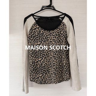 メゾンスコッチ(MAISON SCOTCH)のMAISON SCOTCH メイソンスコッチ　ヒョウ柄　カットソー　米国購入　(Tシャツ(長袖/七分))