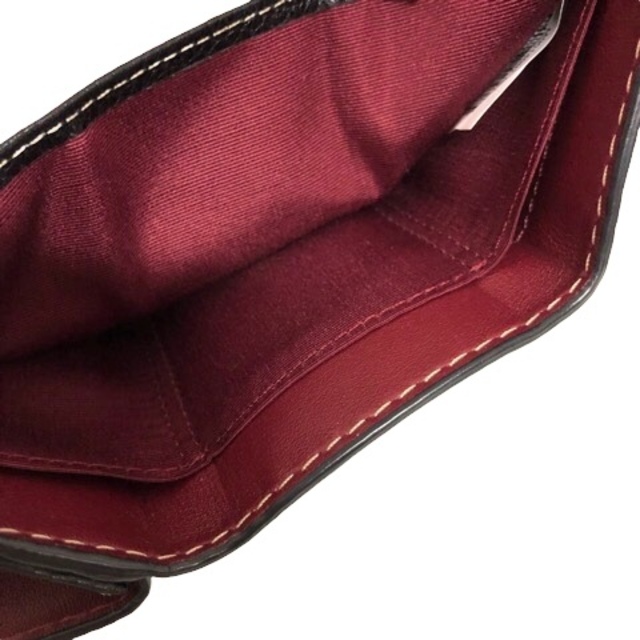 MARC JACOBS(マークジェイコブス)のマークジェイコブス ウォレット ミニ財布 三つ折り ステッチ ロゴ 黒 レディースのファッション小物(財布)の商品写真