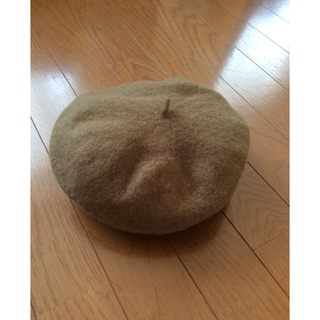 ムジルシリョウヒン(MUJI (無印良品))のレディース ベレー帽  無印良品 Muji  キャメル(ハンチング/ベレー帽)