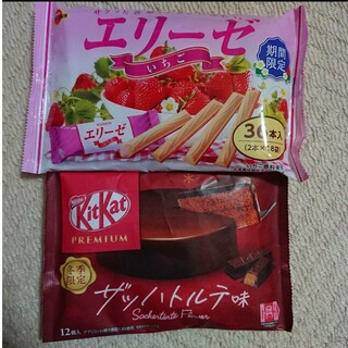 ネスレ(Nestle)のエリーゼいちご+キットカットザッハトルテ(菓子/デザート)