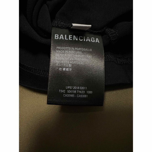 xs バレンシアガ ロゴ 半袖 Tシャツ 黒 ブラック balenciaga 【おまけ