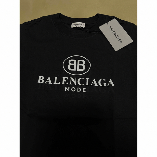 xs バレンシアガ ロゴ 半袖 Tシャツ 黒 ブラック balenciaga