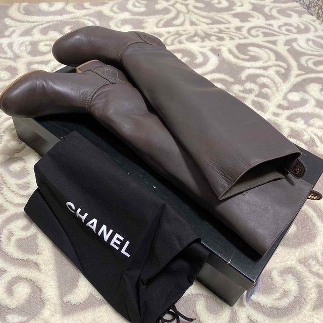 色移り有り CHANEL シャネル ロングブーツ サイズ36.5 23.5cm