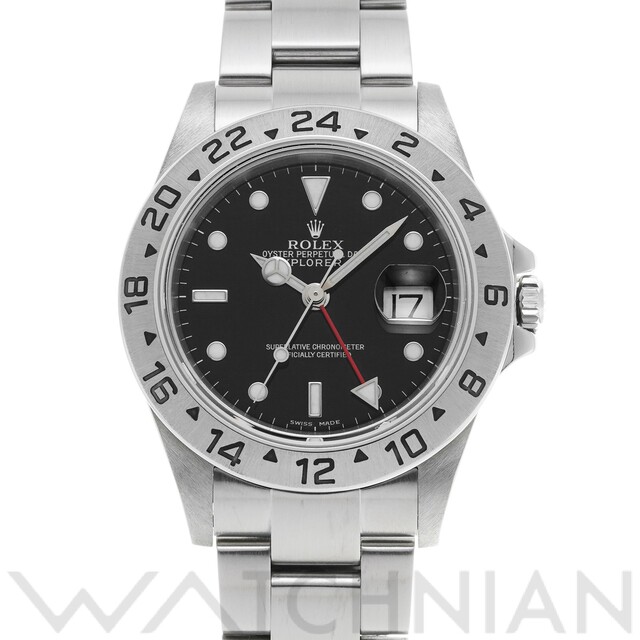 ROLEX - 中古 ロレックス ROLEX 16570 F番(2004年頃製造) ブラック メンズ 腕時計