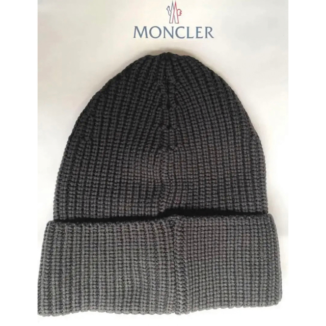 MONCLER(モンクレール)の新品MONCLER モンクレール 藤原ヒロシ ニットキャップ ビーニー ブラック メンズの帽子(ニット帽/ビーニー)の商品写真