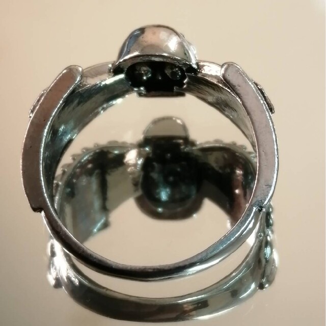 【SALE】リング メンズ シルバー スカル ドクロ おしゃれ 指輪 19号 レディースのアクセサリー(リング(指輪))の商品写真