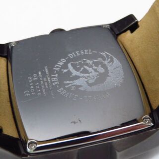 DIESEL 腕時計 DZ-1216 デイデイト レザーベルト