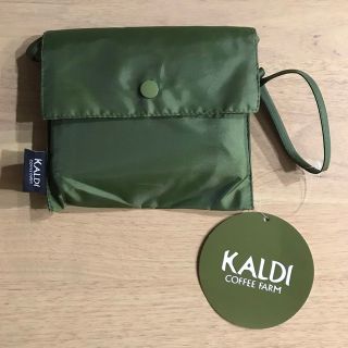 カルディ(KALDI)のカルディ  エコバッグ　カーキ(エコバッグ)