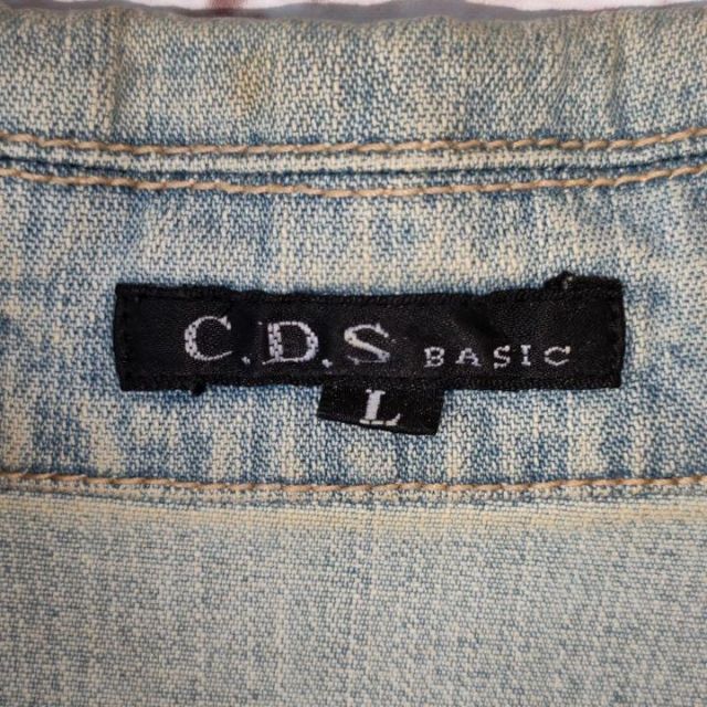 C.D.S BASIC(シーディーエスベーシック)のC.D.S　BASIC　シーディーエスベーシック　Gジャン　レディース【L】 レディースのジャケット/アウター(Gジャン/デニムジャケット)の商品写真